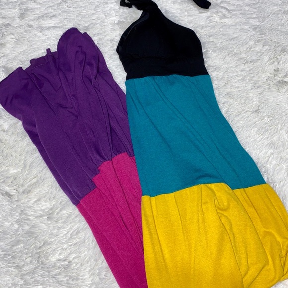 Multicolor maxi dress 💗💜 - Picture 7 of 8